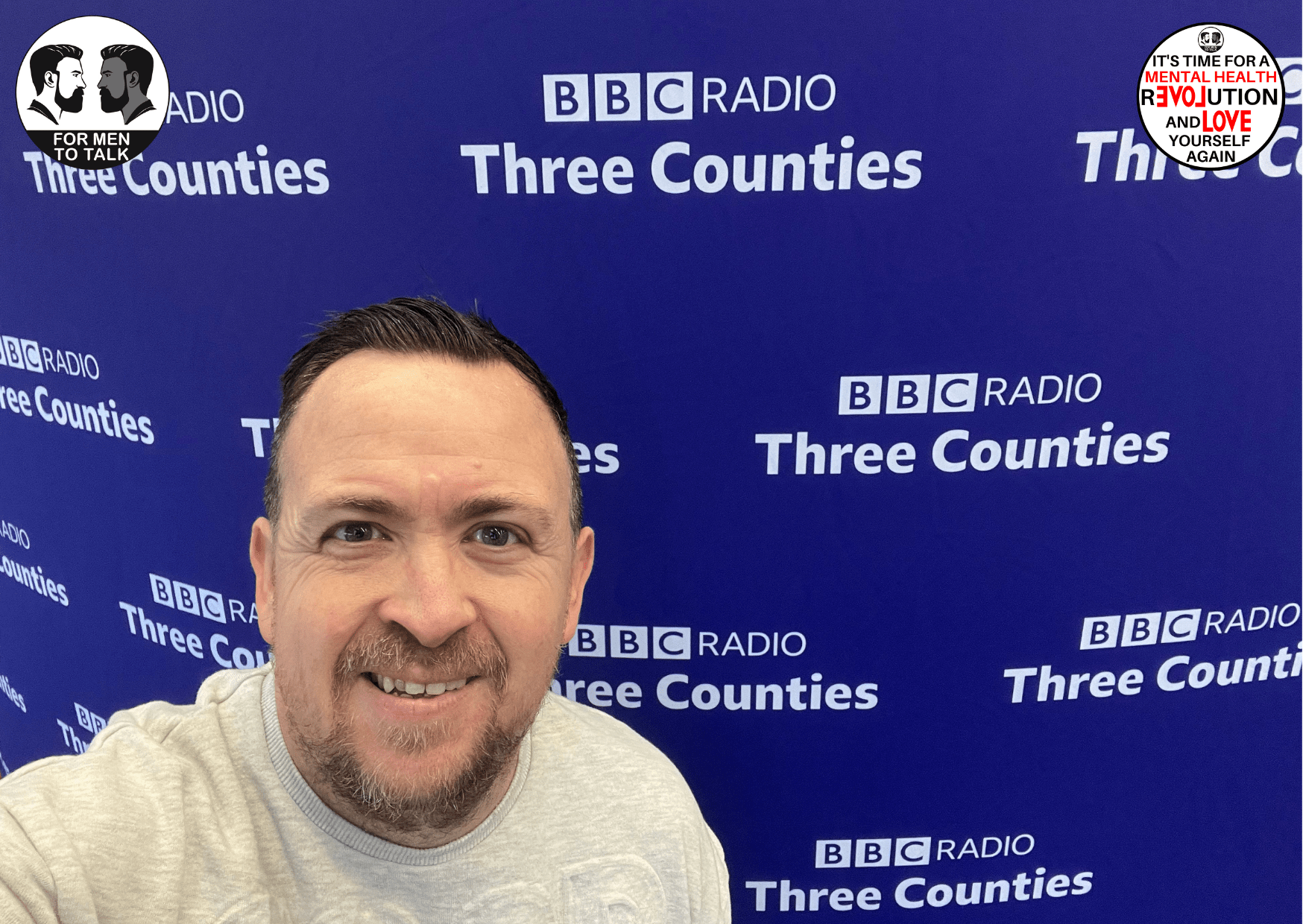 For Men To Talk founder Luke Newman on the Babs Michel show on BBC Three Counties Radio