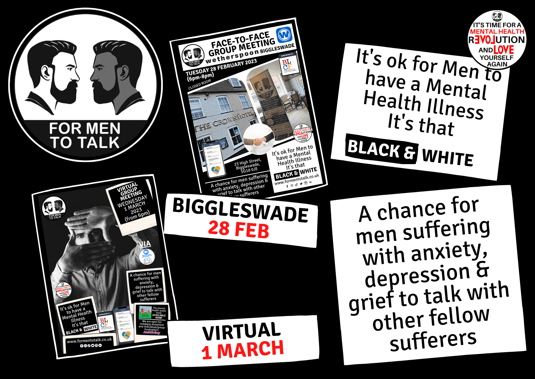 ‘For Men To Talk’ w/c 27 February 2023 Meetings