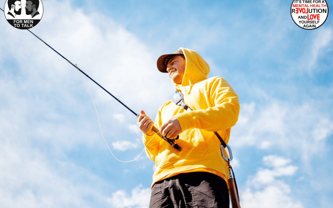 Spending time outdoors and focusing on the rhythmic nature of fishing 