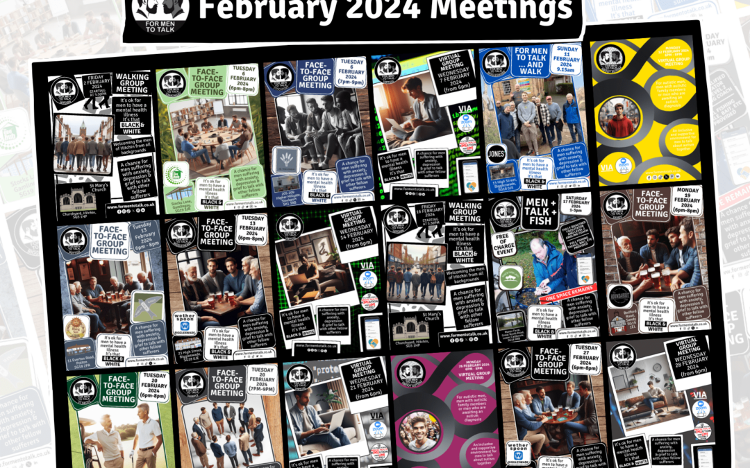 ‘For Men To Talk’ February 2024 Meetings 