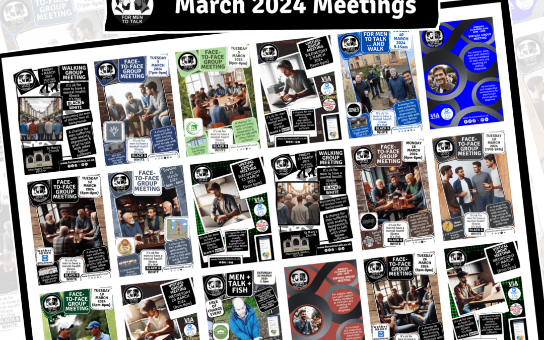 ‘For Men To Talk’ March 2024 Meetings