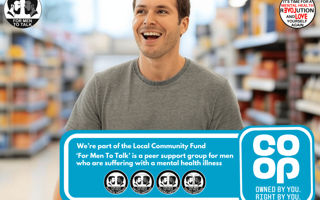 Co-op Members are supporting ‘For Men To Talk’ as part of the Co-op Local Community Fund