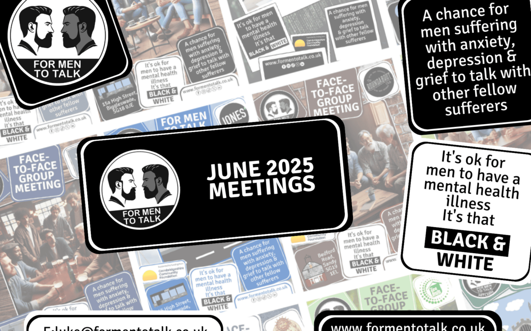 ‘For Men To Talk’ June 2025 Meetings