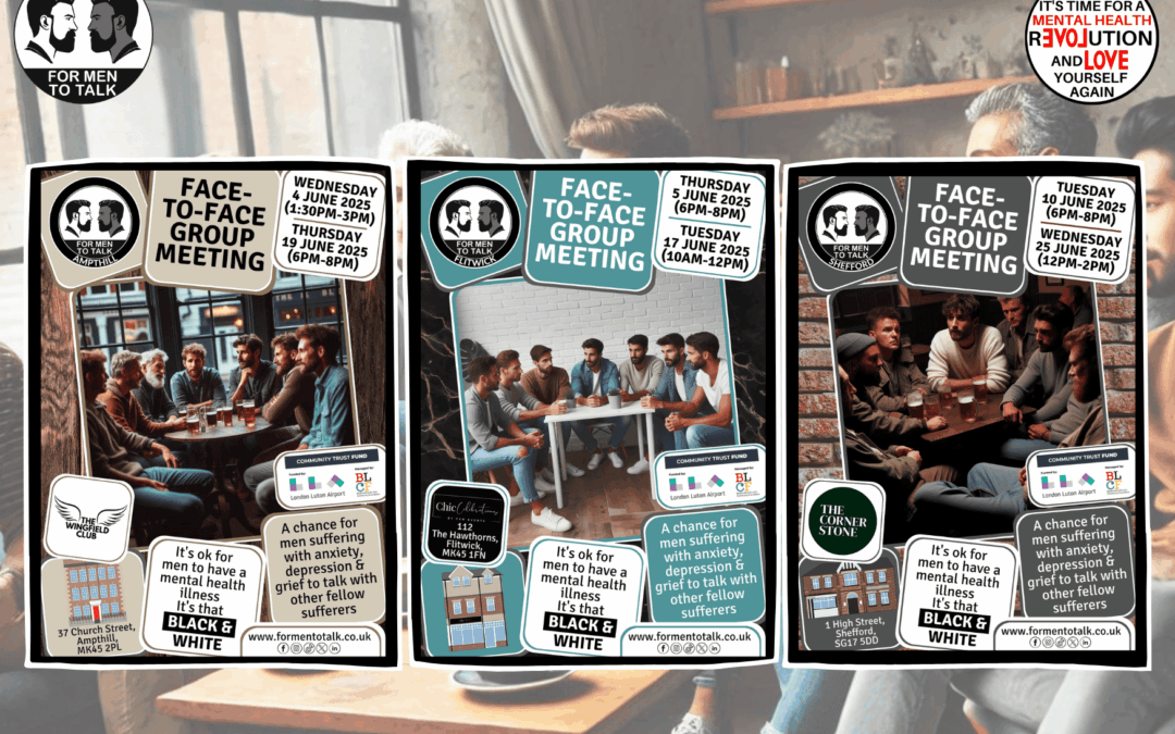 ‘For Men To Talk’ expands to Ampthill, Flitwick and Shefford this June