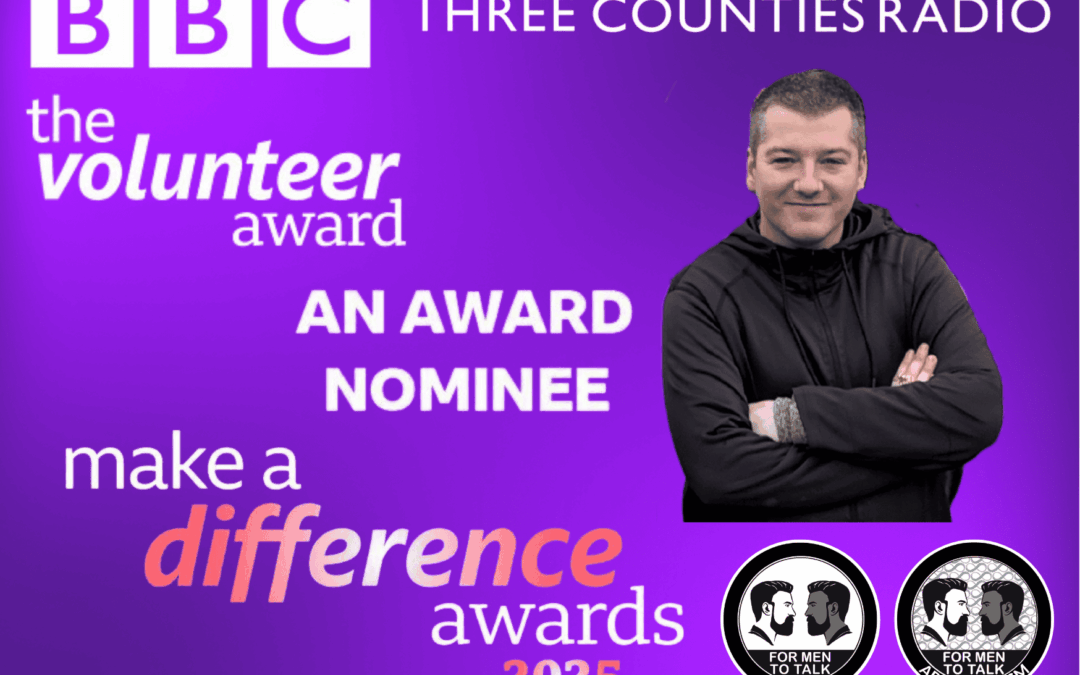 ‘For Men To Talk’ facilitator, Kenny-Joe Witney, shortlisted at the BBC Three Counties Make a Difference Awards