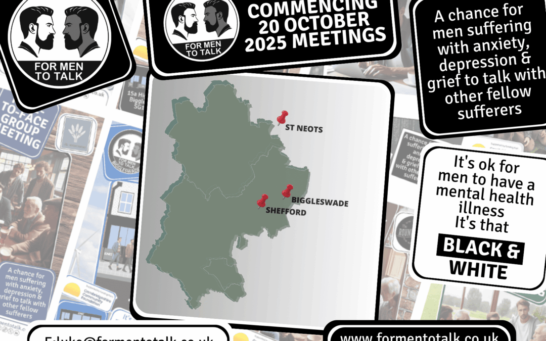 Talking Through Life’s Challenges – ‘For Men To Talk’ Week of 20 October 2025