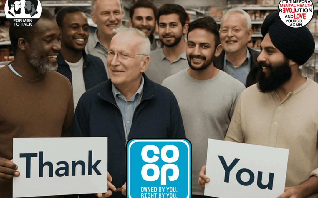 Thank You Co-op Members – You’ve helped raise £2,358.12 for ‘For Men To Talk’!