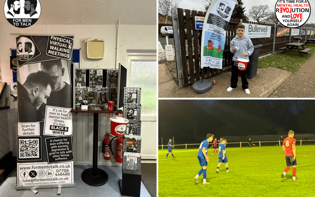 Nearly £200 raised at the first Potton United and For Men To Talk partnership event