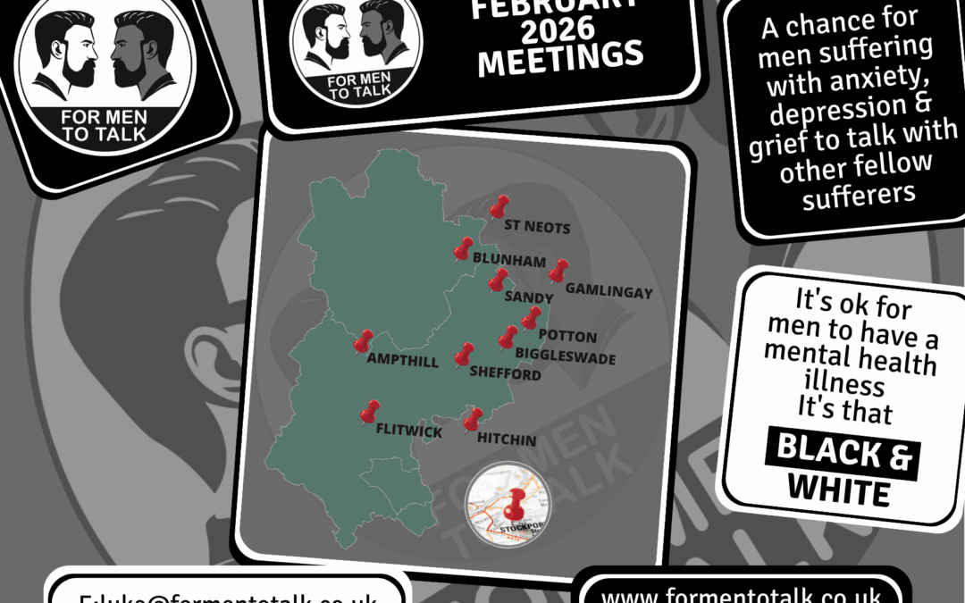 For Men To Talk: February 2026 Meeting Dates and Safe Spaces to Talk