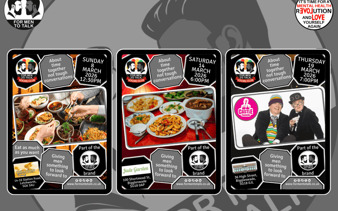 For Men To Talk Social Club: What’s On in March 2026