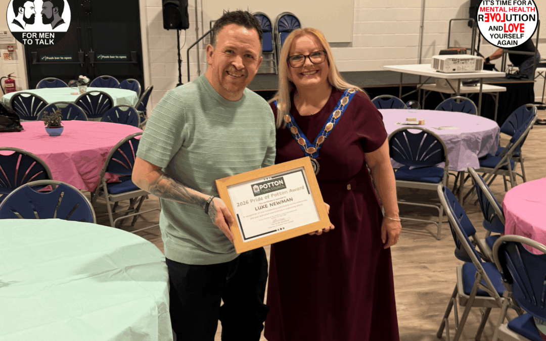Pride of Potton Award: A Special Moment for Luke Newman, CEO of ‘For Men To Talk’.